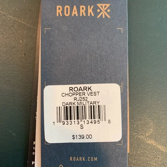 NWT Roark Chopper Vest Mens Dark Military - Picture 6 of 13